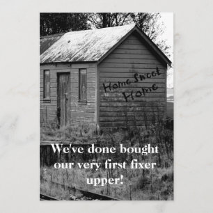 Convites Nós movemos o Housewarming da barraca do país