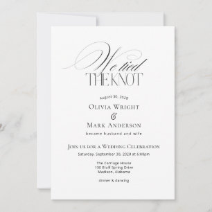 Convites Nós nos casamos com Recepção de Casamento com Foto