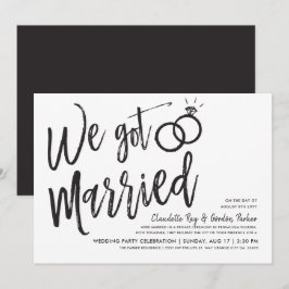 Convites Nós Nos Casamos | Festa Pós-Casamento