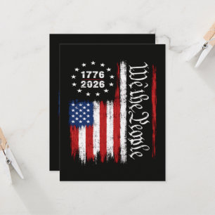 Convites Nós O Povo 1776 2026 Bandeira Patriótica