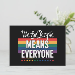 Convites Nós O Povo Significa Todos EUA Constituição LGBT