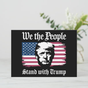Convites Nós, Pessoas, Estamos Com O Donald Trump Support 2