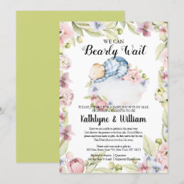 Convites Nós podemos esperar que o garoto ouça Chá de frald