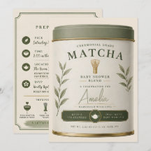 Nós Te Amamos Tanto Matcha Chá de Bebê Sage Verde 