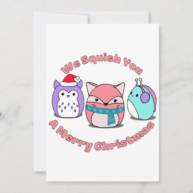 Convites Nós Te Esmagamos Um Feliz Natal (Frente)