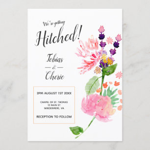 Convites Nós Vamos Casar Floral Casamento
