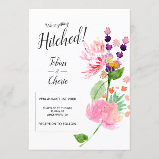 Convites Nós Vamos Casar Floral Casamento