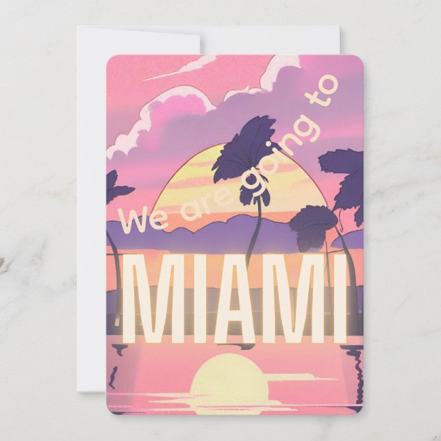 Convites Nós vamos para o Miami Invitation (Frente)