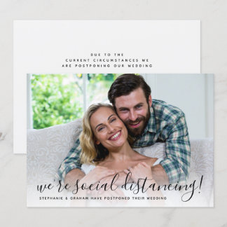 Convites Nossa Foto de Casamento Adiada por Distanciamento 