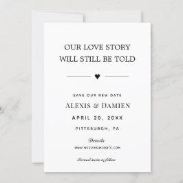 Convites Nossa história de amor ainda será dita para mudar