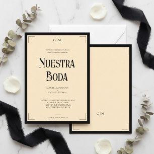 Convites Nossa Noiva Art Déco Elegante Casamento