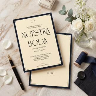 Convites Nossa Noiva Art Déco Elegante Casamento