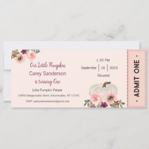 Convites Nossa Pequena Abóbora é um Convite, primeiro anive