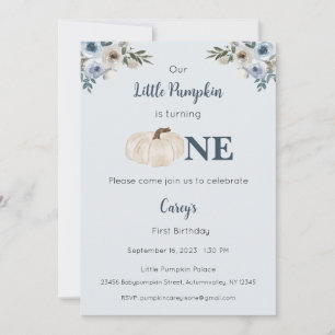 Convites Nossa Pequena Abóbora é um Convite, primeiro anive