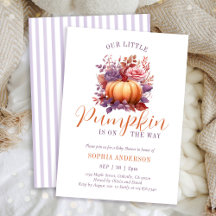 Nossa Pequena Abóbora Está A Caminho Do Chá de fra