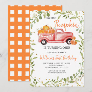 Convites Nossa Pequena Abóbora Está Virando Uma