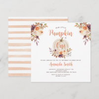 Nossa Pequena Abóbora Faz Um Aniversário Floral Rú