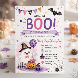 Convites Nossa Pequena Boo Está Fazendo Dois Aniversário