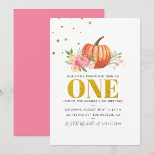 Convites Nossa Pequena Festa primeiro aniversario De Abóbo