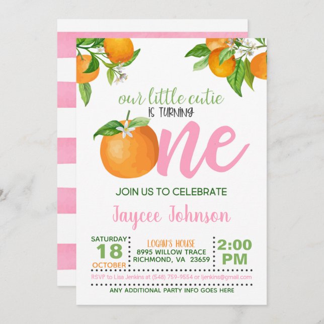 Convites Nossa pequena utilidade está transformando um conv (Frente/Verso)