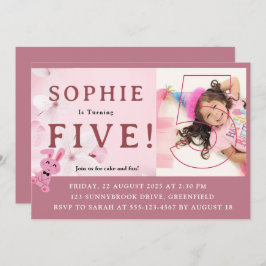 Convites Nossa Princesa Coelhinha Doce Completa 5 Anos! Con