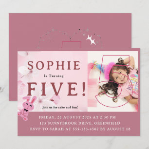Convites Nossa Princesa Coelhinha Doce Completa 5 Anos! Con