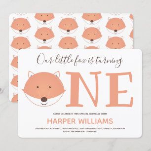 Convites Nossa Raposa está virando um primeiro aniversári