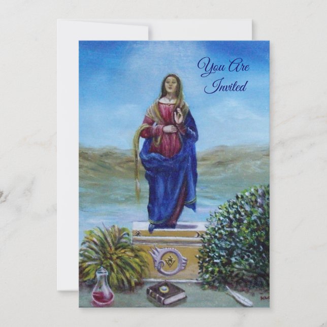 Convites NOSSA SENHORA DA LUZ Madona da Conceição Imaculada (Frente)