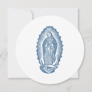 Convites Nossa Senhora de Guadalupe Clássica com Rosas