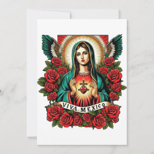 Convites Nossa Senhora de Guadalupe Mãe Maria Viva México a