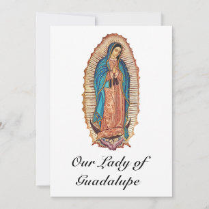 Convites Nossa Senhora de Guadalupe Tilma Milagrosa Arte Fi