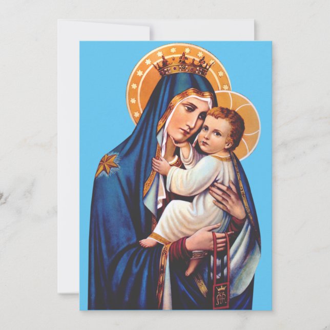 Convites Nossa Senhora do Carmo Arte Devocional (Frente)