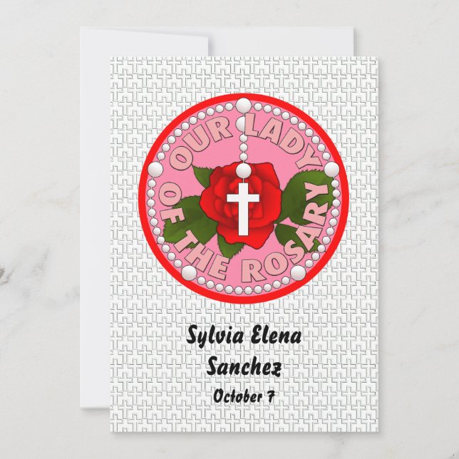 Convites Nossa Senhora do Rosário convida (Frente)
