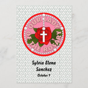 Convites Nossa Senhora do Rosário convida