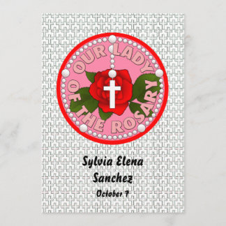Convites Nossa Senhora do Rosário convida