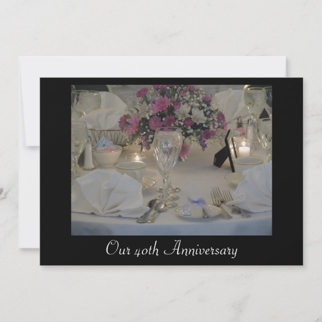 Convites Nosso 40º Aniversário (Frente)