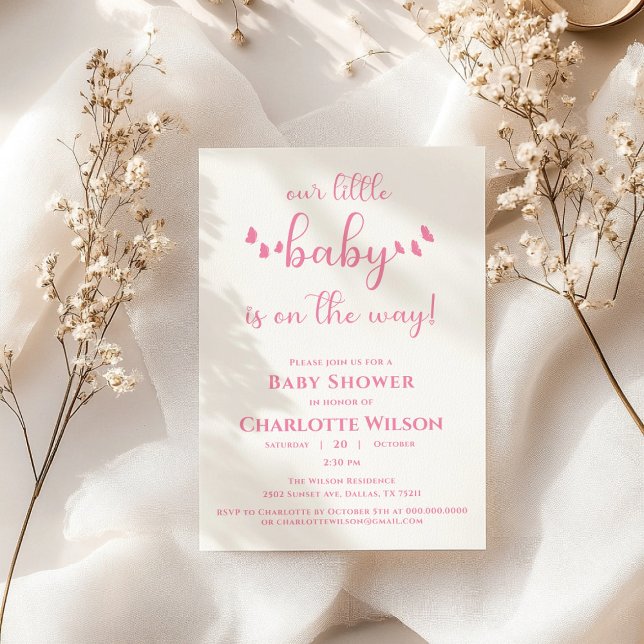 Convites Nosso Bebê Está A Caminho Chá de fraldas (Criador carregado)