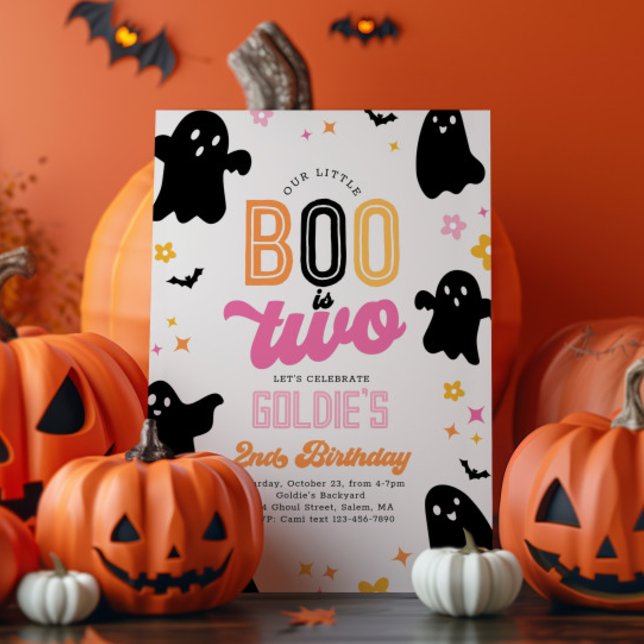 Convites Nosso Boo é Convidado para Dois Halloween (Criador carregado)