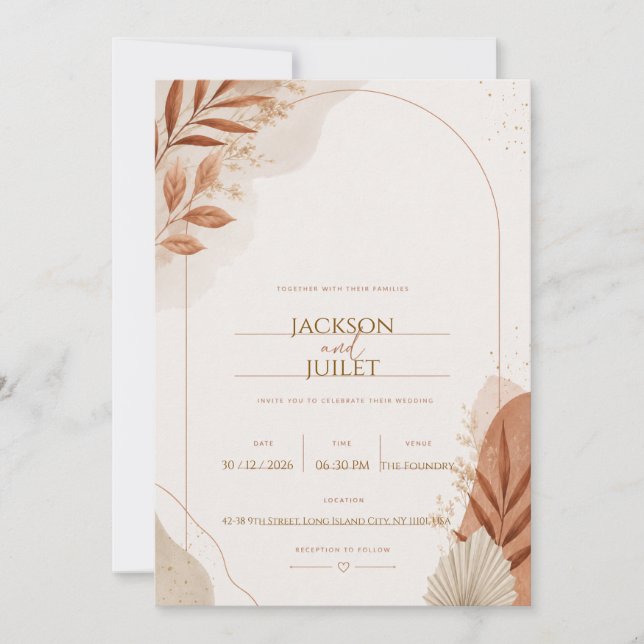 Convites Nosso Dia de Casamento (Frente)
