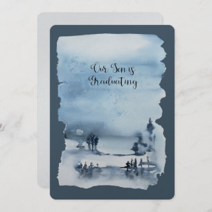 Convites Nosso Filho Está Graduando Papel Metálico