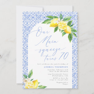 Convites Nosso Main Squeeze completa 70 Aniversário Italian