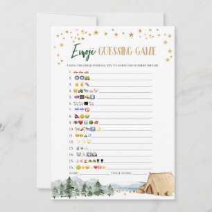 Convites Nosso Maior Jogo de Emoji para Chá de Bebê de Aven