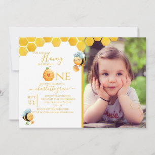 Convites Nosso Mel Pequeno está virando um tema de abelhas 