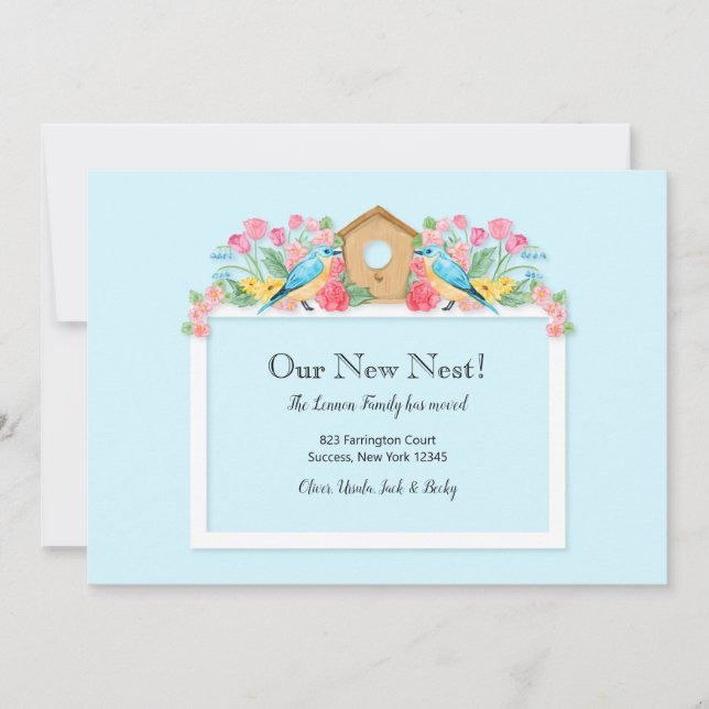 Convites Nosso Novo Anunciamento Em Movimento Do Ninho (Frente)