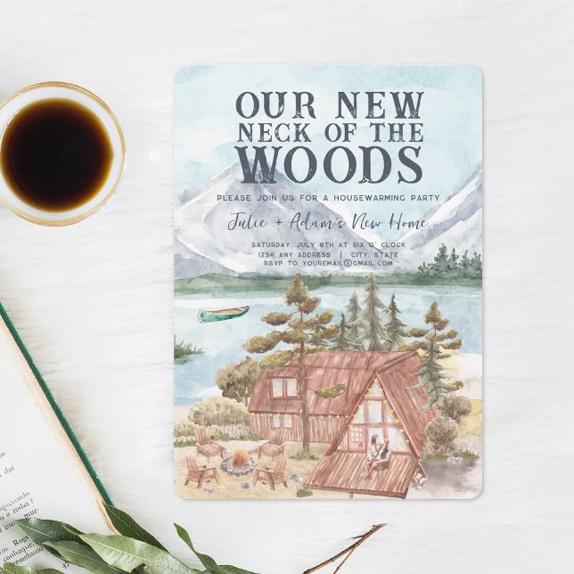 Convites Nosso Novo Pescoço da Floresta | Parte de aquecime (Criador carregado)