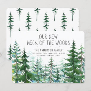 Convites Nosso Novo Pescoço da Floresta Pine Spruce se Mov