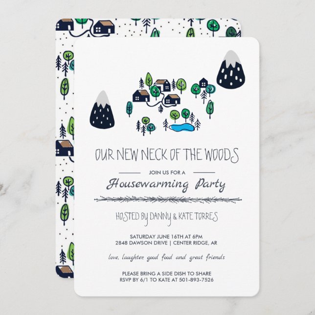 Convites Nosso Novo Pescoço do Partido do Aquecimento Domés (Frente/Verso)