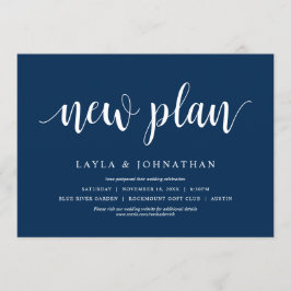 Convites Nosso Novo Plano Casamento Mudar a data