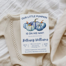 Nosso Pequeno Abobrinha está a caminho, blue Baby