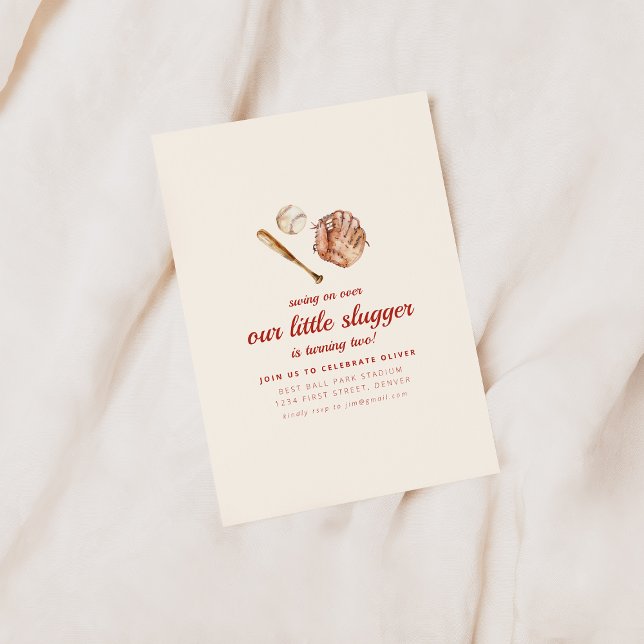 Convites Nosso Pequeno Aniversário De Beisebol (Criador carregado)